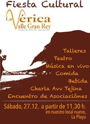 El sábado «Fiesta Cultural» organizada por la Asociación La Mérica de Valle Gran Rey