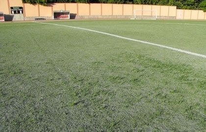 La reposición del césped del polideportivo Municipal comenzará en breve