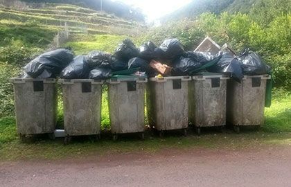NC-ADGomera denuncia la acumulación de basura en el Caserío del Cedro