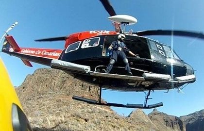 El GES rescata a una mujer herida menos grave tras caerse en La Gomera