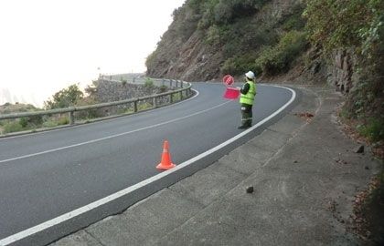 El Cabildo recomienda precaución en las circulación por las carreteras de La Gomera