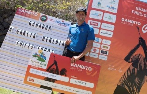 Alfredo García Heredia, vencedor del Gran Premio Fred Olsen, en el Tecina Golf