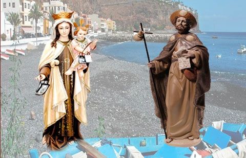Arrancan las fiestas en honor a la Virgen del Carmen y Santiago Apóstol en Playa de Santiago