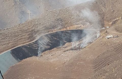 Controlado el incendio declarado anoche en el Complejo Medioambiental de El Revolcadero