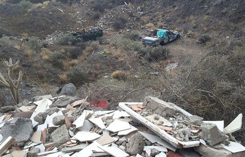 Sí se puede en Valle Gran Rey avisa del vertido de residuos peligrosos en Vueltas