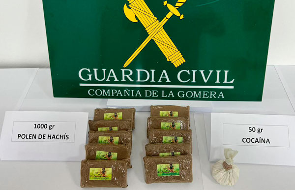 La Guardia Civil detiene a una persona en San Sebastián por un delito de tráfico de drogas