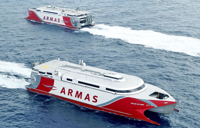 “De capital a capital” ahora es un 20% más barato con Naviera Armas Trasmediterránea