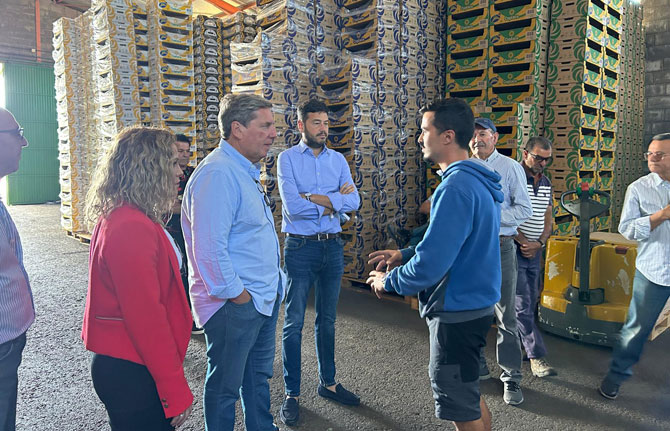 Gabriel Mato y el PP reafirman en La Gomera su compromiso con el sector platanero