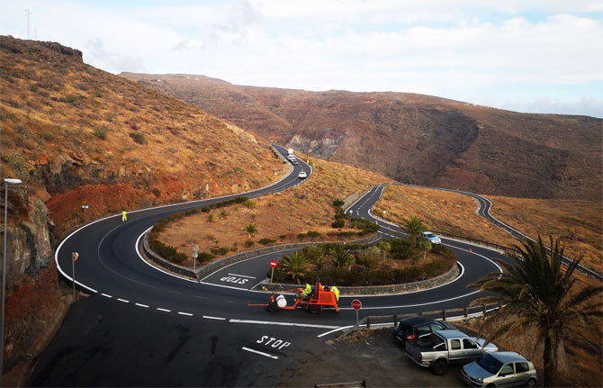 El Cabildo informa de cortes en la GM-2 este sábado entre San Sebastián de La Gomera y los municipios del sur