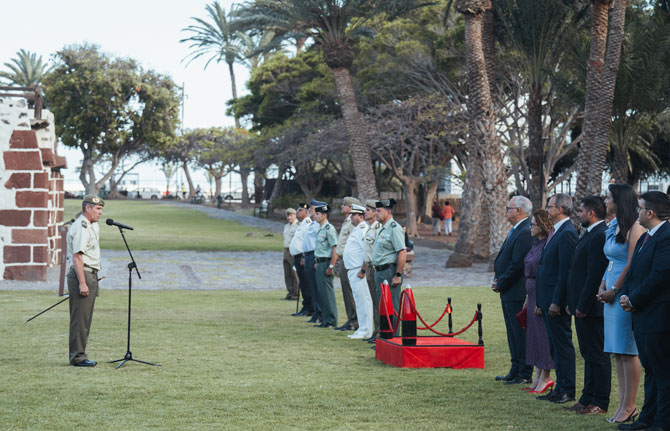 La Gomera celebra el Día de las Fuerzas Armadas en el Parque de la Torre del Conde