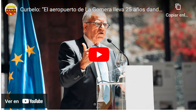 Curbelo: “El aeropuerto de La Gomera lleva 25 años dando un servicio”