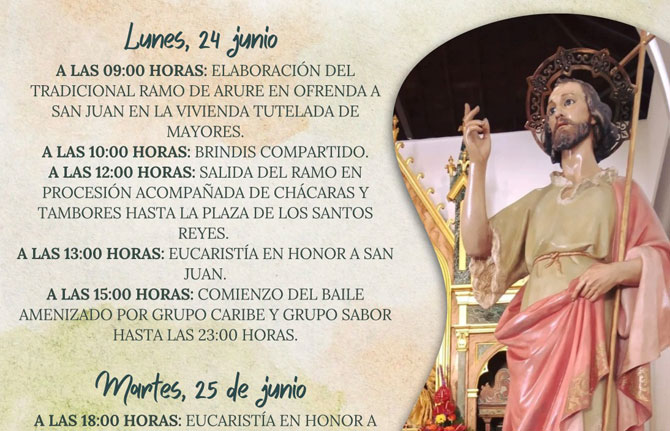 Valle Gran Rey presenta el programa con motivo de las Fiestas en honor a San Juan