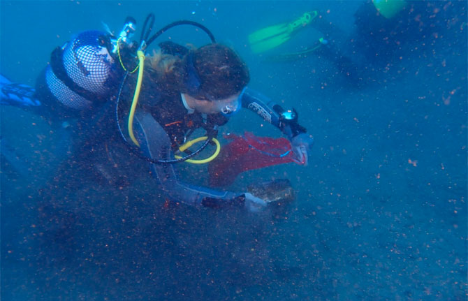 De nuevo realizan la limpieza anual de fondos marinos en La Gomera