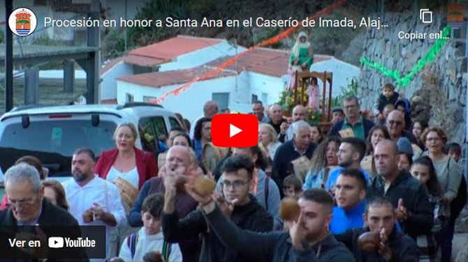 Procesión en honor a Santa Ana en el Caserío de Imada, Alajeró