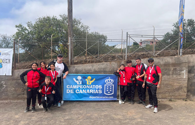 La selección gomera de bola canaria participa en el Campeonato de Canarias