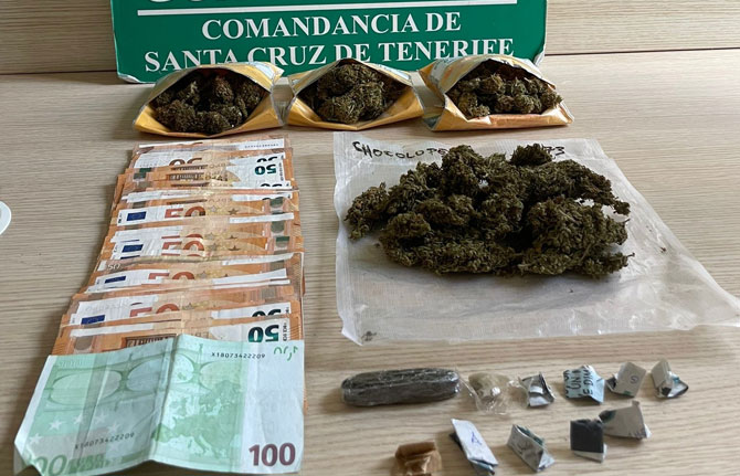 Investigado por tráfico de drogas un varón que conducía portando diversas cantidades de droga y 3.800 euros en efectivo