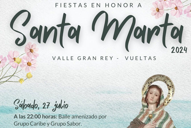 Valle Gran Rey celebra las fiestas en honor a Santa Marta