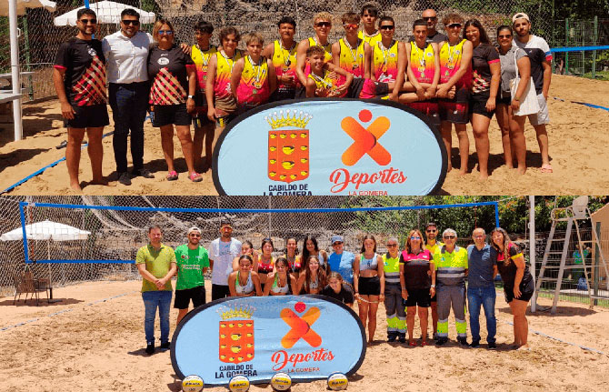 Una treintena de jóvenes participan en el Campeonato Insular de Vóley Playa